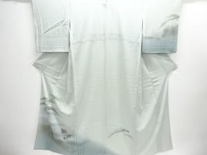 未使用品　絽松に鴛鴦模様一つ紋訪問着